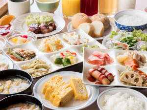 【朝食バイキング】和食をメインにご当地食材・料理をご堪能ください