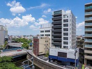 「ホテルルートイン東京蒲田－あやめ橋－」の【ホテル南側外観】