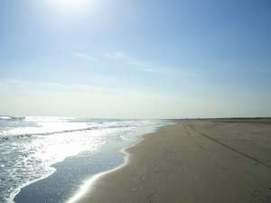 九十九里浜。永遠に続くように思える、大自然が生んだ砂浜です。