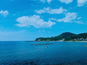 小樽迎浜館からの風景壮大な日本海を眺めることができます