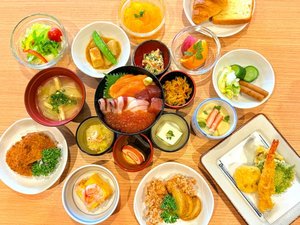 【朝食】味めぐり小鉢横丁~ご当地一品と彩り朝食~(イメージ)