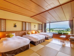 【松島トリプル/RW3階】　松島を眺めるスタンダードトリプルルーム