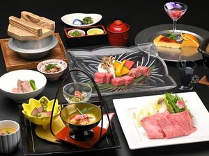 創作近江牛料理を楽しむ「特選近江牛会席」（冬のイメージ）