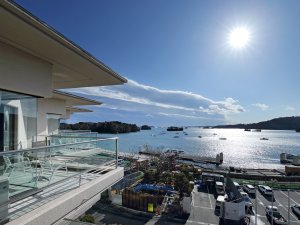 客室からの松島湾の眺め