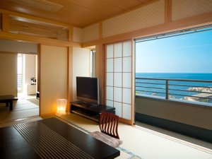 【新館松石庵　特別室】ゆったり日本海を望む！（一例）