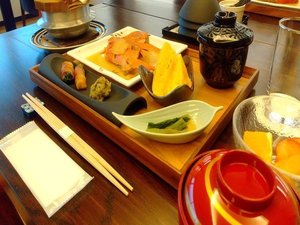(ご朝食)南魚沼産コシヒカリと素材に拘ったご朝食となっております。※写真はイメージとなっております。