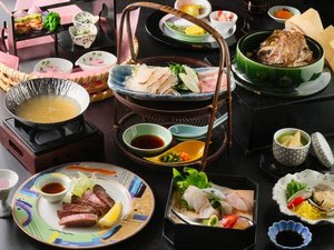 <特選会席 イメージ>鞆の浦名物「鯛」をはじめとした瀬戸の豊かな自然の恵みお召し上がりいただけます