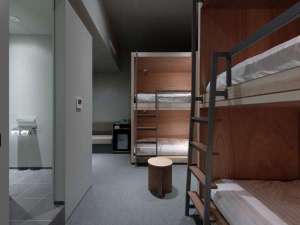 【Moderate　Bunk　Group】2段ベッドが3台ある最大6名様でお過ごしいただけるお部屋です。