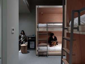【Moderate　Bunk　Group】2段ベッドが3台ある最大6名様でお過ごしいただけるお部屋です。