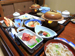 *【夕食一例】黒石の海・山・川の幸を活かした「和食会席」