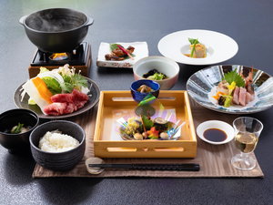 【ご夕食一例】スタンダード会席…旬の素材を活かした会席風創作料理。東北の旬味をお楽しみください。