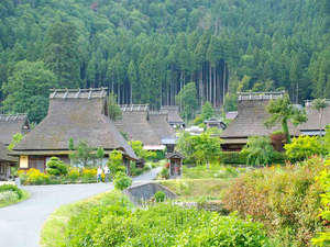 「美山町自然文化村　河鹿荘」の美山は茅葺屋根の家の現存率が日本一なんです♪