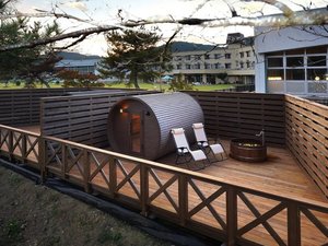 「大子温泉やみぞホテル」の【じゃらんご予約限定】バレルサウナ割引特典　お電話にてご確認ください。(14時ﾁｪｯｸｲﾝｻｰﾋﾞｽ）