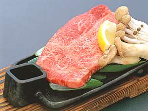 質の良い近江牛を味わうステーキ（お料理一例）