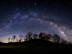 *当館から見える星空／日本で有数の星空の聖地