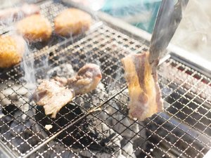 *【BBQイメージ】中までしっかり火の通った熱々のお肉をどうぞ♪