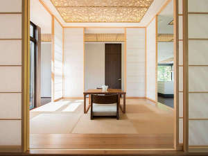 【ペントハウスC】小上がりスペースでゆっくり日本茶を楽しみませんか。