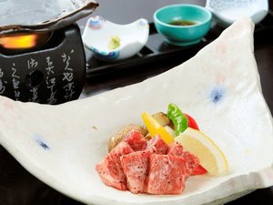 村沢牛鉄板焼きの一例