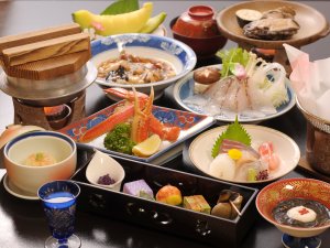 日本海の幸メインの会席料理