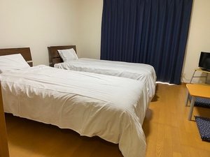 ツインルーム（写真のお部屋は、１－107号室です）