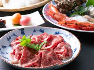 【丹後旨いもの膳スタンダード】日本海で水揚げされた新鮮な食材と牛しゃぶを味わう！