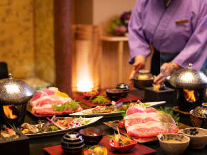 ■お部屋食イメージ■会津の美酒・美食の数々をお部屋にご用意いたします