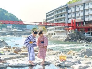 露天風呂　川湯