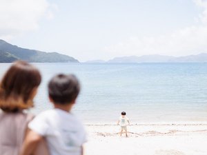 青い海、自然の美しさ。大切な家族との時間をお過ごしください。