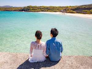 ・五島といえば透明度の高い綺麗な海！白い砂浜も輝きを放ちます