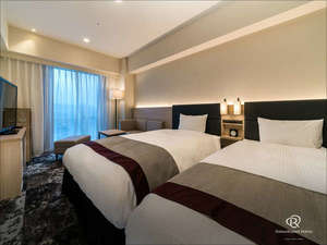 「ダイワロイネットホテル姫路」のスタンダードツイン２７．４／ベッド幅１１０ＣＭ×１９５ＣＭ／一部トリプル仕様可能部屋あり