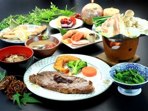 【夕食】和洋折衷の創作コース料理