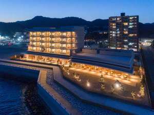 「下関温泉　風の海」のホテル外観