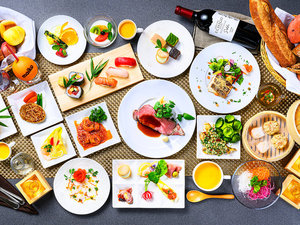「舞子温泉　飯士の湯　舞子高原ホテル」の【ブッフェイメージ】和食、洋食、中華、イタリアンのシェフが腕によりをかけて丁寧に作ります