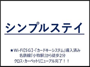 素泊まり　シンプルステイ　◆TV・客室クロス・カーペットリニューアル完了！