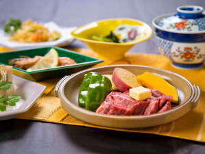 【ご夕食‐特選】口の中で繊細な旨みがとろけだす「九州産ブランド牛」で、旅の色を彩って♪