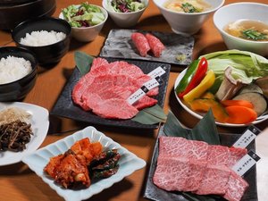 奈良県産黒毛和牛の焼肉コース（2名様用イメージ）