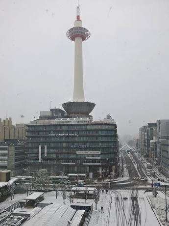 京都市内初積雪 ホテル法華クラブ京都のブログ 宿泊予約は じゃらん