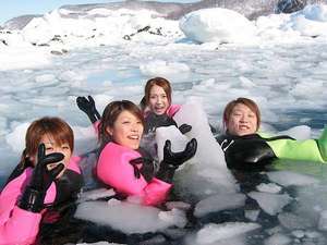 ぜーんぜん寒くない!流氷ウォーク♪