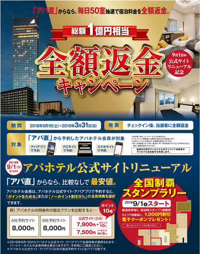 公式サイトリニューアルを記念して9月1日より開催 アパホテル 石垣島 のブログ 宿泊予約は じゃらん