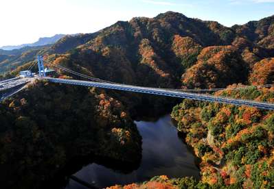 紅葉の穴場スポット 常陸太田市の 竜神峡 パワースポット特集 じゃらんnet