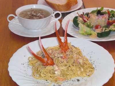 じゃらん本誌とコラボ【香住ガニパスタ】