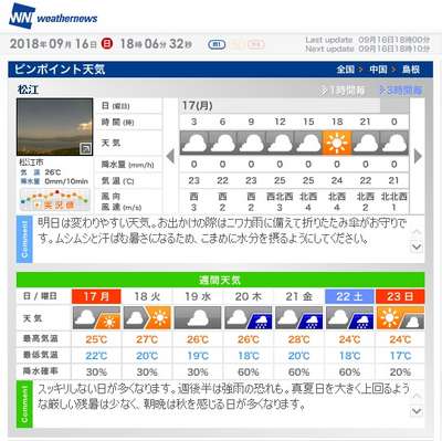 市 予報 出雲 天気 【一番当たる】島根県安来市の最新天気(1時間・今日明日・週間)