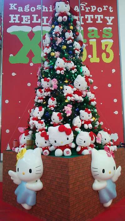 ハローキティクリスマスツリー☆鹿児島空港/ホテルアービック鹿児島の 