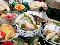 *【牡蠣づくし会席】隠岐の島産「岩牡蠣」をいろんな調理法でお召し上がりいただけます！