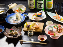 【夕食一例】人気No1！日本海近海の新鮮な海の幸☆新鮮な蛸は海鮮しゃぶしゃぶで♪