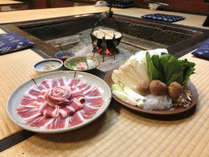 【ぼたん鍋】猪肉を味わうならココ！かつて前田藩主が利用していた伝統の庄屋座敷＜夕朝食付き＞
