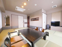 【和室】和室でありながら、機能的なウエットシャワーブースなど現代的な設備を有する客室は3室。