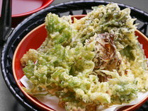 【お料理単品一例(5)】季節の山菜の天ぷら
