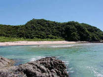 天然の白浜。海水の透明度が九州でも屈指と評判です。