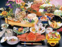 【夕食一例】人気食材の鯛かにコース(イメージ)